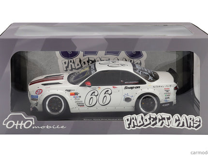 Nissan Silvia (S14) N°66 Boss Rocket Bunny 2024 1:18 Otto Mobile biela
