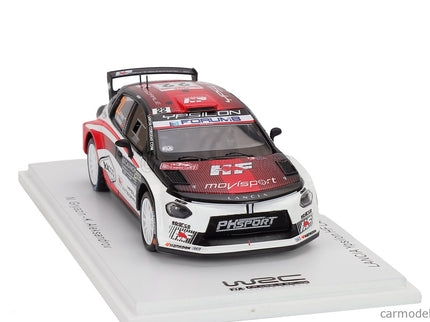 Lancia Ypsilon HF Integrale RALLY2 Team HF Corse N°22 Rally Montecarlo 2026 Nikolay Gryazin - Konstantin Aleksandrov 1:43 Spark Model biela čierna červená