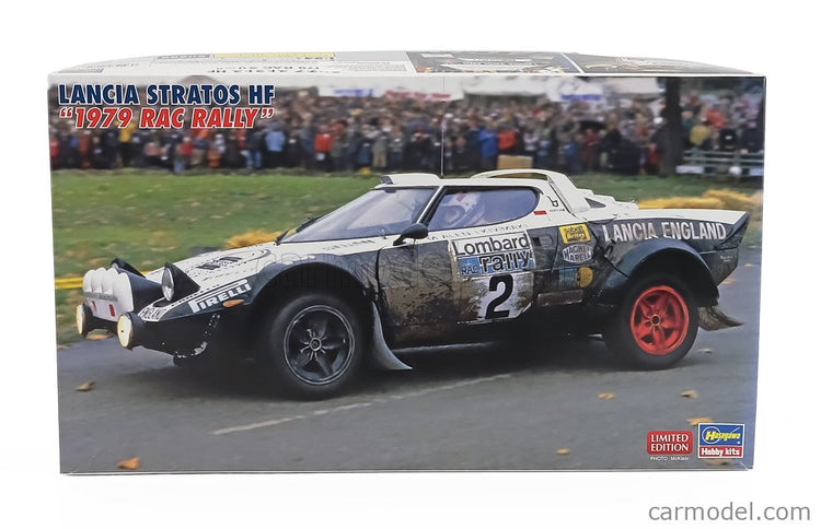 Lancia Stratos HF N°2 Rally Rac Lombard 1979 Markku Alen - Ikka Kivimaki 1:24 Hasegawa /