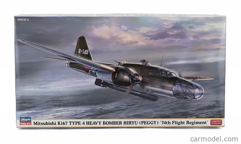 Mitsubishi Ki67 Type 4 Peggy Bomber Military Airplane 1941 1:72 Hasegawa /