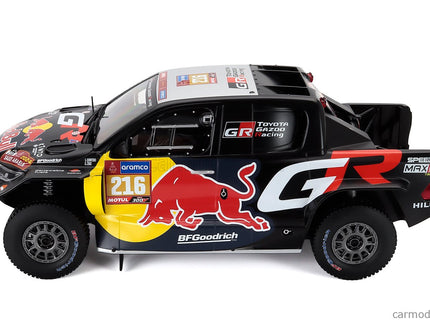 Toyota GR Dkr Hilux Team Toyota Gazoo Racing N°216 Rally Dakar 2024 Seth Quinter - Dennis Zenz 1:18 IXO Models čierna žltá červená