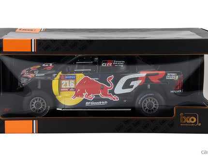 Toyota GR Dkr Hilux Team Toyota Gazoo Racing N°216 Rally Dakar 2024 Seth Quinter - Dennis Zenz 1:18 IXO Models čierna žltá červená