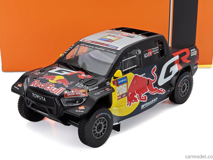 Toyota GR Dkr Hilux Team Toyota Gazoo Racing N°206 Rally Dakar 2024 Lucas Moraes - Armand Monleon 1:18 IXO Models čierna žltá červená