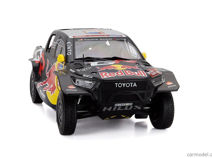 Toyota GR Dkr Hilux Team Toyota Gazoo Racing N°206 Rally Dakar 2024 Lucas Moraes - Armand Monleon 1:18 IXO Models čierna žltá červená