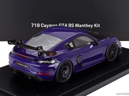 Porsche 718 (982) Cayman GT4 RS Manthey Kit 2024 1:18 Spark Model Ultraviolet fialová čierna