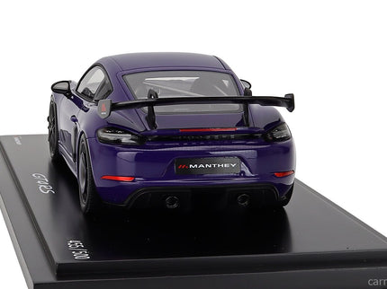Porsche 718 (982) Cayman GT4 RS Manthey Kit 2024 1:18 Spark Model Ultraviolet fialová čierna