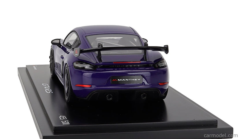 Porsche 718 (982) Cayman GT4 RS Manthey Kit 2024 1:18 Spark Model Ultraviolet fialová čierna