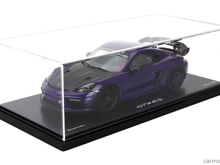 Porsche 718 (982) Cayman GT4 RS Manthey Kit 2024 1:18 Spark Model Ultraviolet fialová čierna