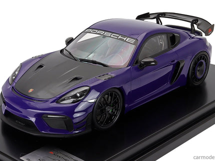 Porsche 718 (982) Cayman GT4 RS Manthey Kit 2024 1:12 Spark Model Ultraviolet fialová čierna