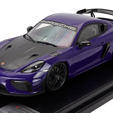 Porsche 718 (982) Cayman GT4 RS Manthey Kit 2024 1:12 Spark Model Ultraviolet fialová čierna
