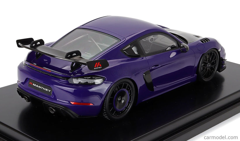 Porsche 718 (982) Cayman GT4 RS Manthey Kit 2024 1:12 Spark Model Ultraviolet fialová čierna