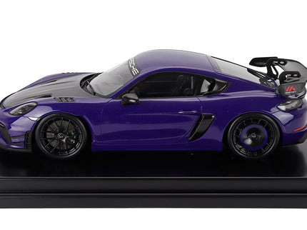 Porsche 718 (982) Cayman GT4 RS Manthey Kit 2024 1:12 Spark Model Ultraviolet fialová čierna