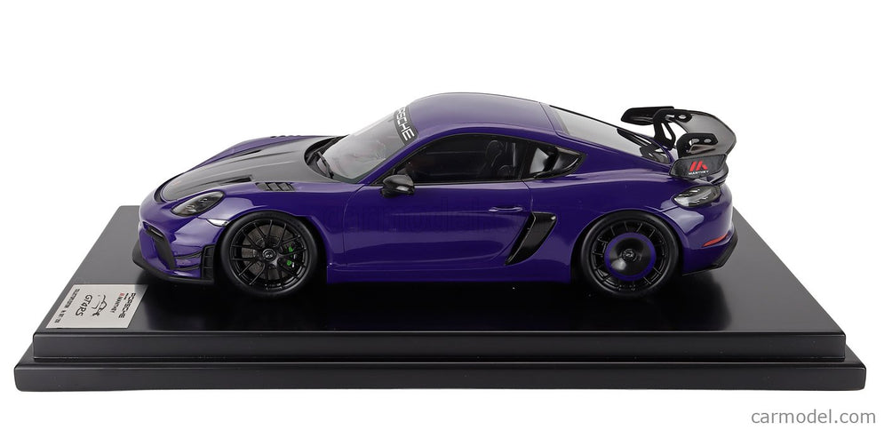 Porsche 718 (982) Cayman GT4 RS Manthey Kit 2024 1:12 Spark Model Ultraviolet fialová čierna