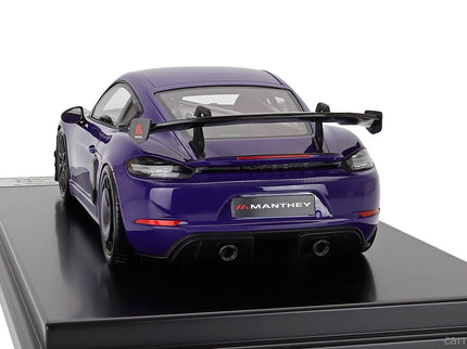 Porsche 718 (982) Cayman GT4 RS Manthey Kit 2024 1:12 Spark Model Ultraviolet fialová čierna