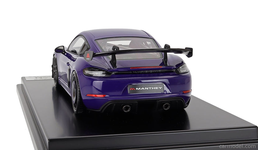 Porsche 718 (982) Cayman GT4 RS Manthey Kit 2024 1:12 Spark Model Ultraviolet fialová čierna