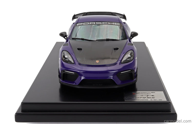 Porsche 718 (982) Cayman GT4 RS Manthey Kit 2024 1:12 Spark Model Ultraviolet fialová čierna
