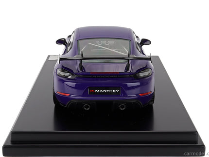 Porsche 718 (982) Cayman GT4 RS Manthey Kit 2024 1:12 Spark Model Ultraviolet fialová čierna