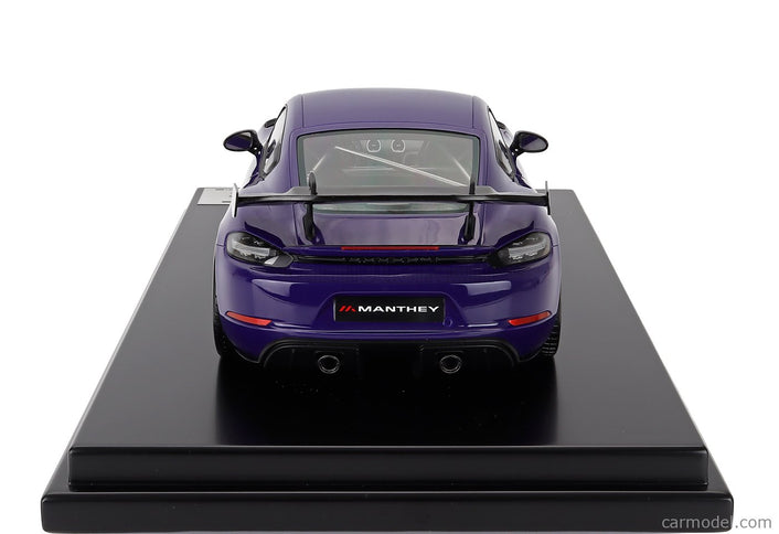 Porsche 718 (982) Cayman GT4 RS Manthey Kit 2024 1:12 Spark Model Ultraviolet fialová čierna