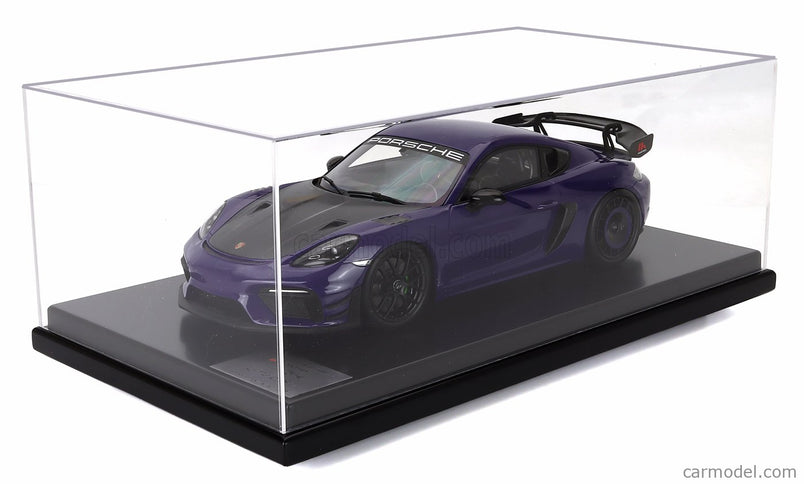 Porsche 718 (982) Cayman GT4 RS Manthey Kit 2024 1:12 Spark Model Ultraviolet fialová čierna