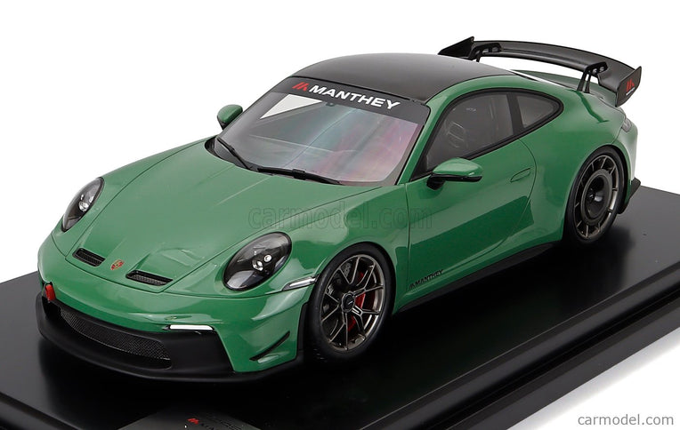 Porsche 911 992-2 GT3 Coupe Manthey Kit 2024 1:12 Spark Model Auratium zelená
