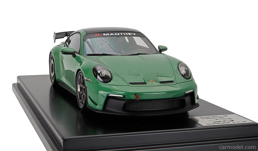 Porsche 911 992-2 GT3 Coupe Manthey Kit 2024 1:12 Spark Model Auratium zelená