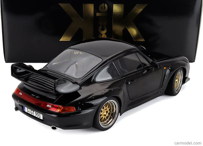 Porsche 911 993 GT2 Coupe 1996 - Cerchi Bbs - Bbs Disky 1:12 KK Scale čierna
