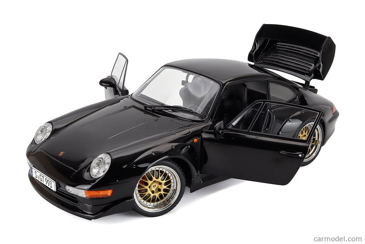Porsche 911 993 GT2 Coupe 1996 - Cerchi Bbs - Bbs Disky 1:12 KK Scale čierna