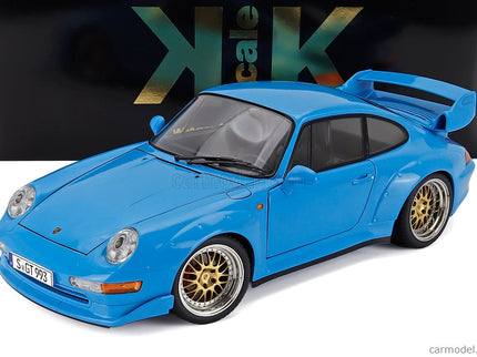 Porsche 911 993 GT2 Coupe 1996 - Cerchi Bbs - Bbs Disky 1:12 KK Scale svetlomodrá