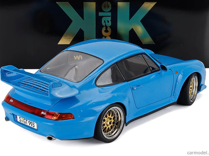 Porsche 911 993 GT2 Coupe 1996 - Cerchi Bbs - Bbs Disky 1:12 KK Scale svetlomodrá
