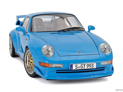Porsche 911 993 GT2 Coupe 1996 - Cerchi Bbs - Bbs Disky 1:12 KK Scale svetlomodrá