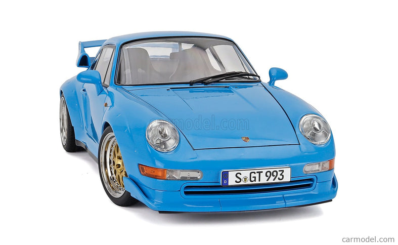 Porsche 911 993 GT2 Coupe 1996 - Cerchi Bbs - Bbs Disky 1:12 KK Scale svetlomodrá