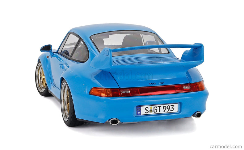 Porsche 911 993 GT2 Coupe 1996 - Cerchi Bbs - Bbs Disky 1:12 KK Scale svetlomodrá