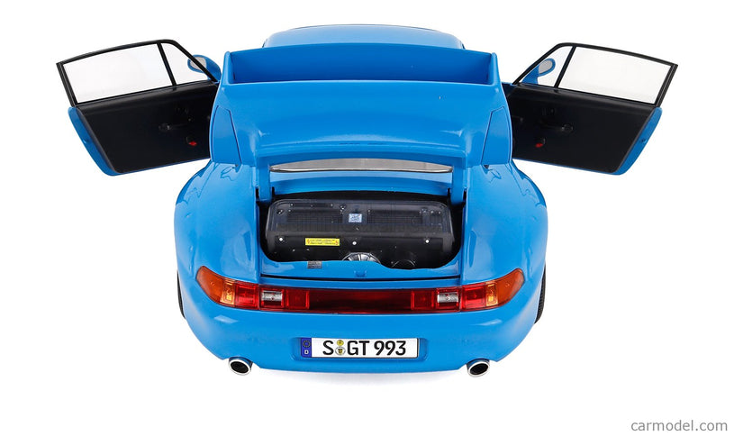 Porsche 911 993 GT2 Coupe 1996 - Cerchi Bbs - Bbs Disky 1:12 KK Scale svetlomodrá