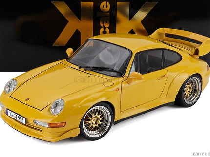 Porsche 911 993 GT2 Coupe 1996 - Cerchi Bbs - Bbs Disky 1:12 KK Scale žltá
