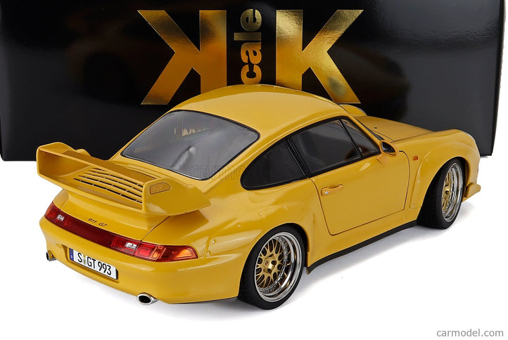 Porsche 911 993 GT2 Coupe 1996 - Cerchi Bbs - Bbs Disky 1:12 KK Scale žltá