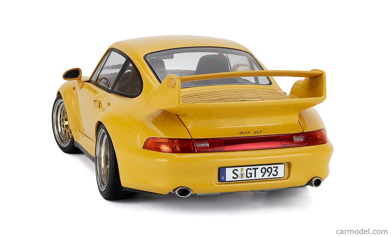 Porsche 911 993 GT2 Coupe 1996 - Cerchi Bbs - Bbs Disky 1:12 KK Scale žltá