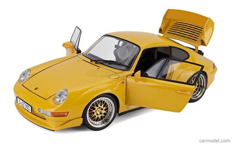 Porsche 911 993 GT2 Coupe 1996 - Cerchi Bbs - Bbs Disky 1:12 KK Scale žltá