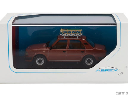 Skoda 120L 1984 With Snow Sledge - Con Slittino 1:43 Abrex hnedá