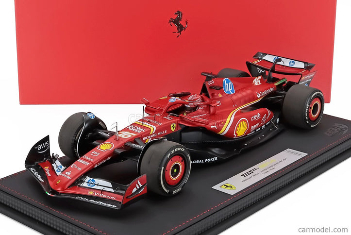 Ferrari F1 SF-24 Team Scuderia Ferrari N°16 Víťaz Austin USA GP 2024 Charles Leclerc 1:18 BBR Models červená čierna