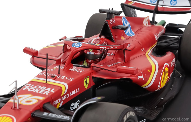 Ferrari F1 SF-24 Team Scuderia Ferrari N°16 Víťaz Austin USA GP 2024 Charles Leclerc 1:18 BBR Models červená čierna