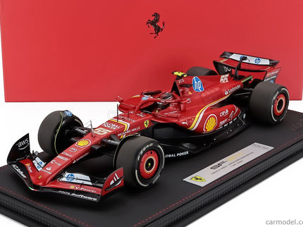 Ferrari F1 SF-24 Team Scuderia Ferrari N°55 2. Miesto Austin USA GP 2024 Carlos Sainz 1:18 BBR Models červená čierna