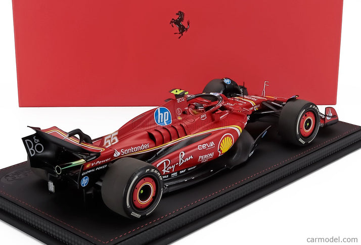 Ferrari F1 SF-24 Team Scuderia Ferrari N°55 2. Miesto Austin USA GP 2024 Carlos Sainz 1:18 BBR Models červená čierna