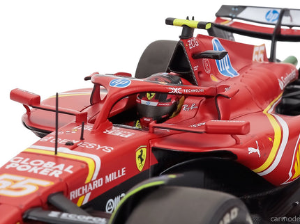 Ferrari F1 SF-24 Team Scuderia Ferrari N°55 2. Miesto Austin USA GP 2024 Carlos Sainz 1:18 BBR Models červená čierna