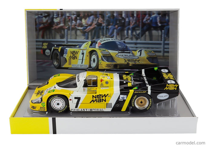 Porsche 956L Turbo Team Newman Joest Racing N°7 Víťaz 24h Le Mans 1984 Klaus Ludwig - Henri Pescarolo - Stefan Johansson 1:18 Werk83 žltá čierna