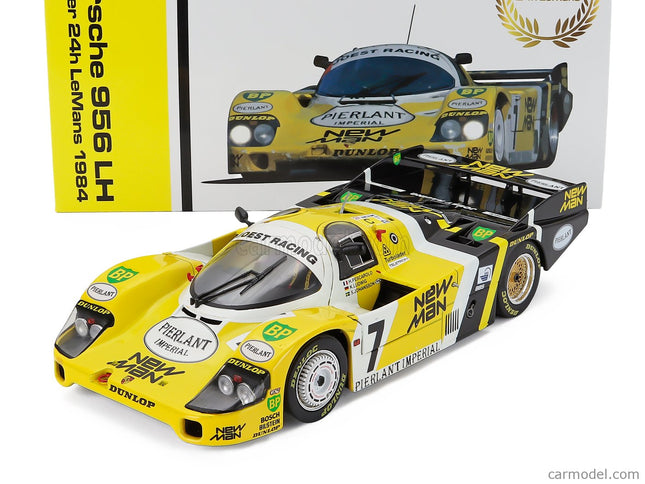 Porsche 956L Turbo Team Newman Joest Racing N°7 Víťaz 24h Le Mans 1984 Klaus Ludwig - Henri Pescarolo - Stefan Johansson 1:18 Werk83 žltá čierna