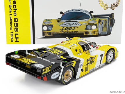 Porsche 956L Turbo Team Newman Joest Racing N°7 Víťaz 24h Le Mans 1984 Klaus Ludwig - Henri Pescarolo - Stefan Johansson 1:18 Werk83 žltá čierna