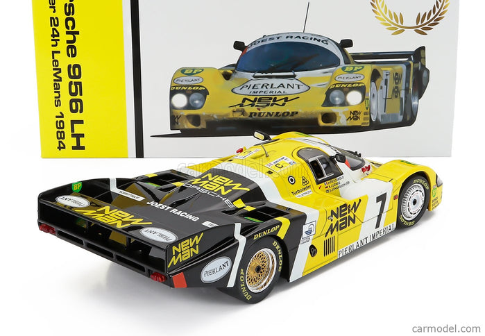Porsche 956L Turbo Team Newman Joest Racing N°7 Víťaz 24h Le Mans 1984 Klaus Ludwig - Henri Pescarolo - Stefan Johansson 1:18 Werk83 žltá čierna