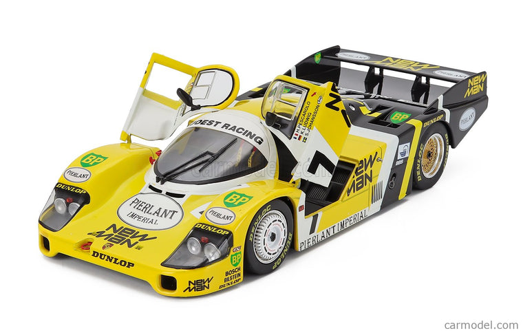 Porsche 956L Turbo Team Newman Joest Racing N°7 Víťaz 24h Le Mans 1984 Klaus Ludwig - Henri Pescarolo - Stefan Johansson 1:18 Werk83 žltá čierna