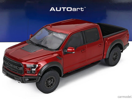 Ford F-150 Raptor Pick-UP Double Cabine 2019 1:18 AUTOart Ruby červená