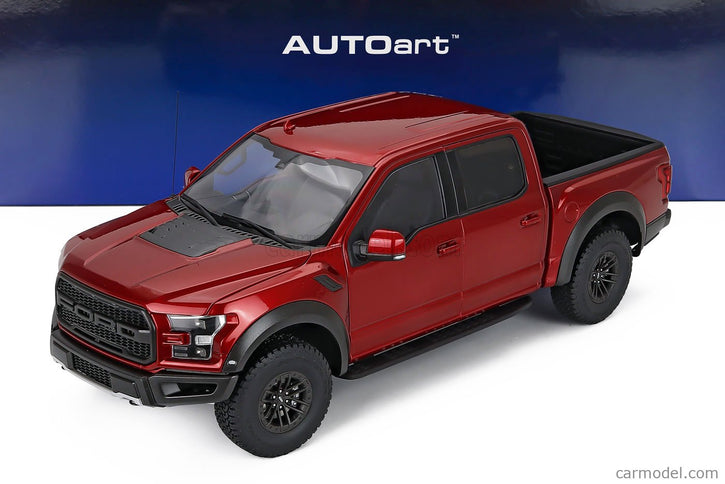 Ford F-150 Raptor Pick-UP Double Cabine 2019 1:18 AUTOart Ruby červená